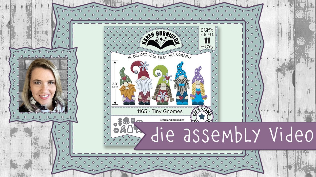 Karen Burniston Die Set 1165 Tiny Gnomes Assembly