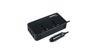 Car Power Inverter DC 12V to AC 220V 200W 4 USB Port - AKS-9005 - Black