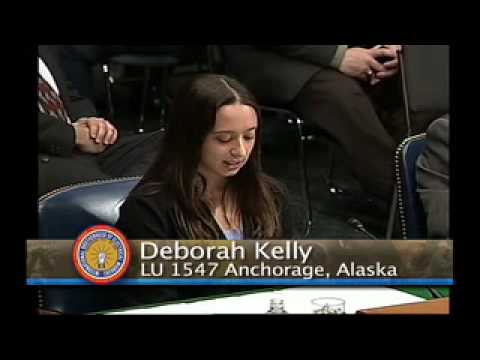 Alaska IBEW Member Tells Congress: Support Unions