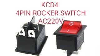 How To Wire 4 Pin Rocker Switch Ac220v