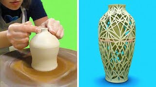 SATISFYING POTTERY CARVING VIDEOS
