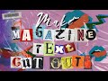 How to make a magazine text cut-outs edit ✦ (ios + android)