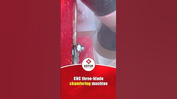CNC three blade chamfering machine