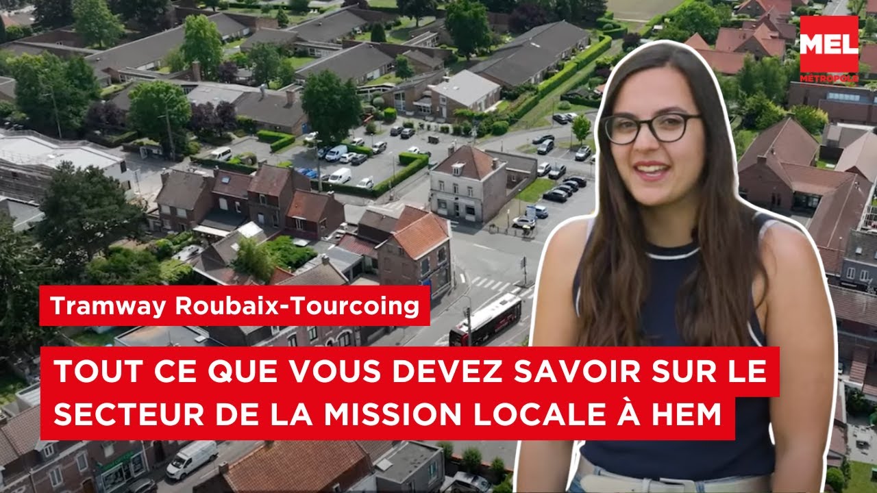 Future ligne de tramway Roubaix-Tourcoing : secteur de la Mission Locale à Hem