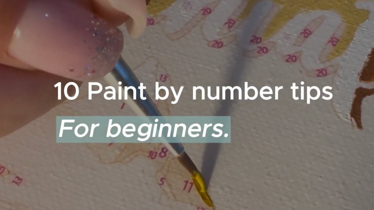 Step by step paint by numbers video tutorial