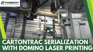 CartonTrac FC Serialization System with Autoloader and Domino D320i Laser Print System