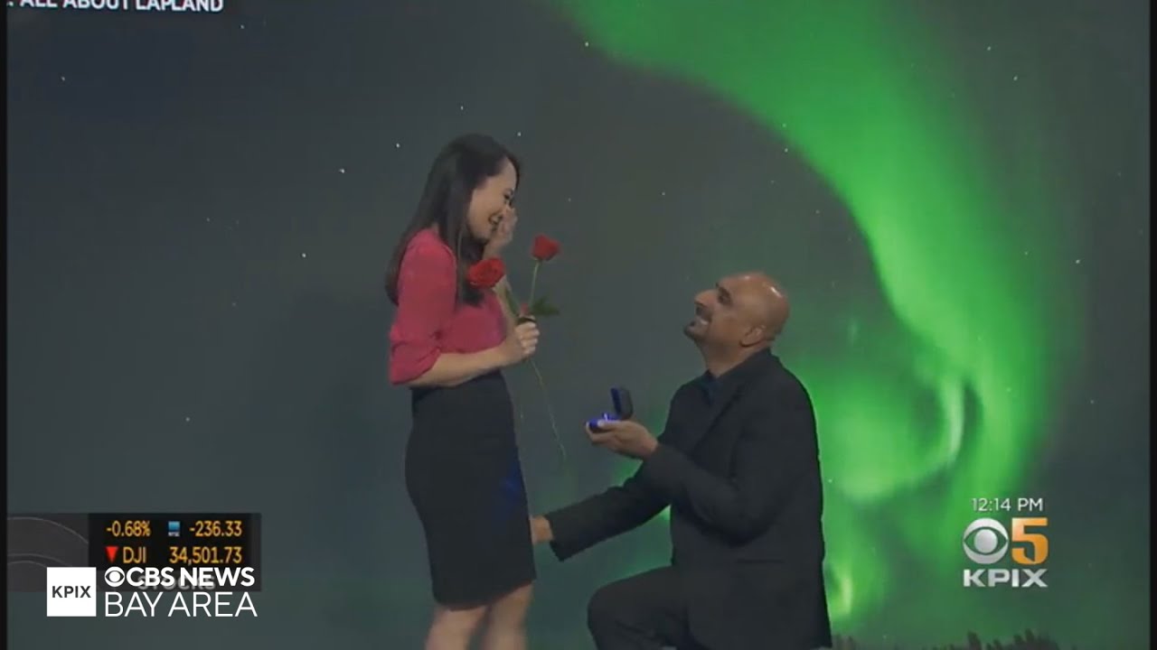 KPIX Meteorologist Mary Lee Gets Surprise Valentine's Day Marriage Proposal  - YouTube