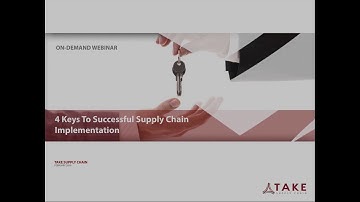 4 Keys To Successful Supply Chain Implementation