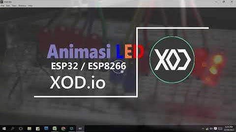 XOD | Animasi LED with XOD.io Visual Program  ESP32 / ESP 8266 / ARDUINO MEGA