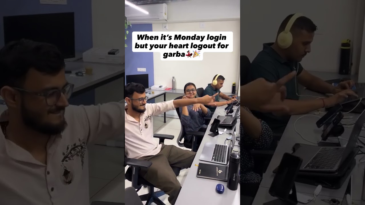 Office chair ban gayi garba floor💻➡️💃🏻