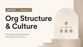 MGT230 | Chapter 10 Organizational Structure & Culture | UOB