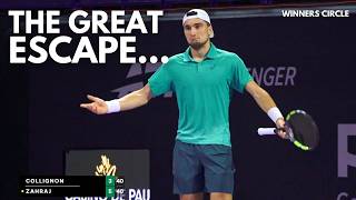 Trapped At 5-3? Champion Collignon Finds A Way Pau Challenger Extended Highlights