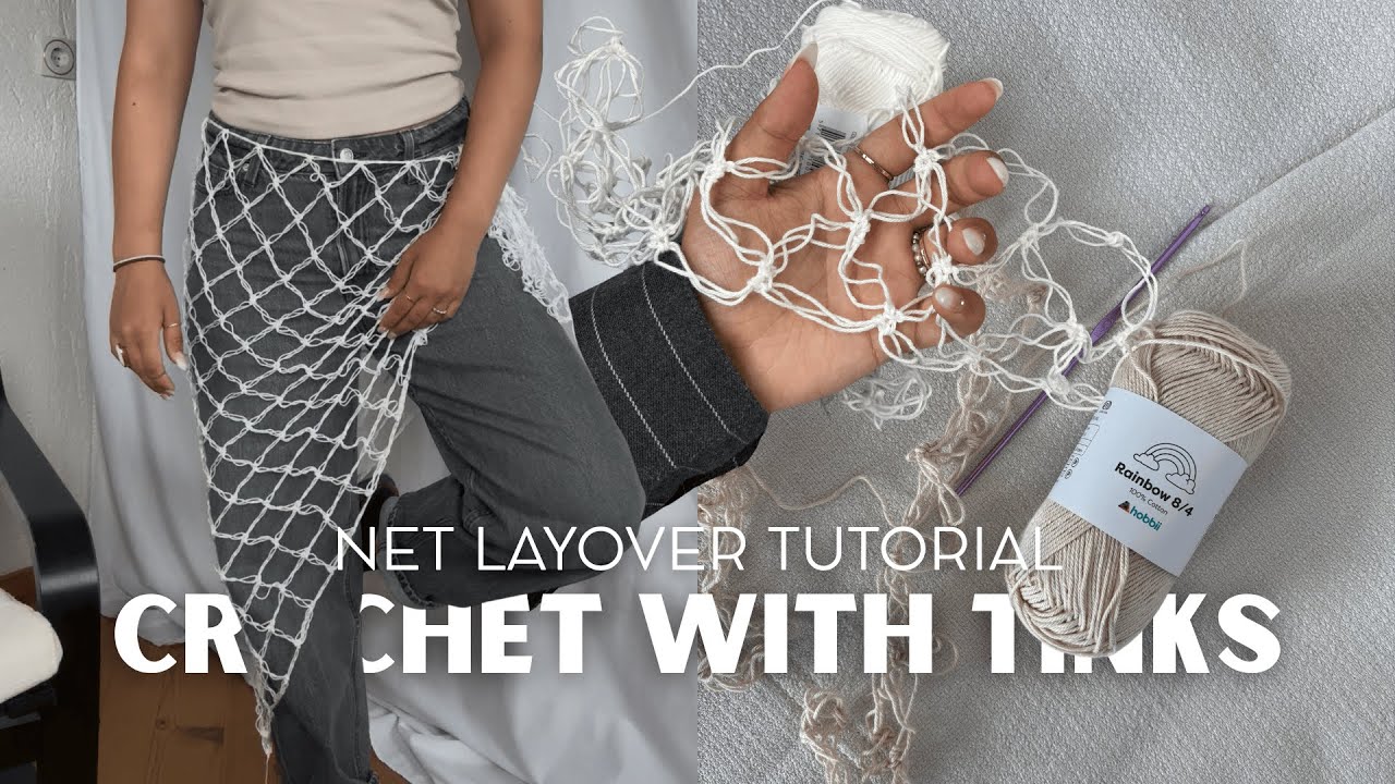 CROCHET TUTORIAL / Net Layover Skirt / Crochet with Tinks