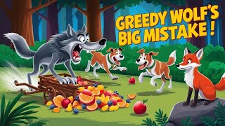 The Clever Fox and the Greedy Wolf| A Lesson in Wisdom| 🦊🐺