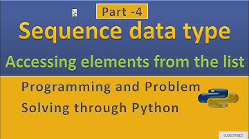 #4 #OLevel #ALevel #python | #sequence #data #type in #hindi | accessing elements from list in hindi