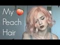 Dyeing And Styling Peach Hair by fernxallysa | ARCTIC FOX HAIR COLOR