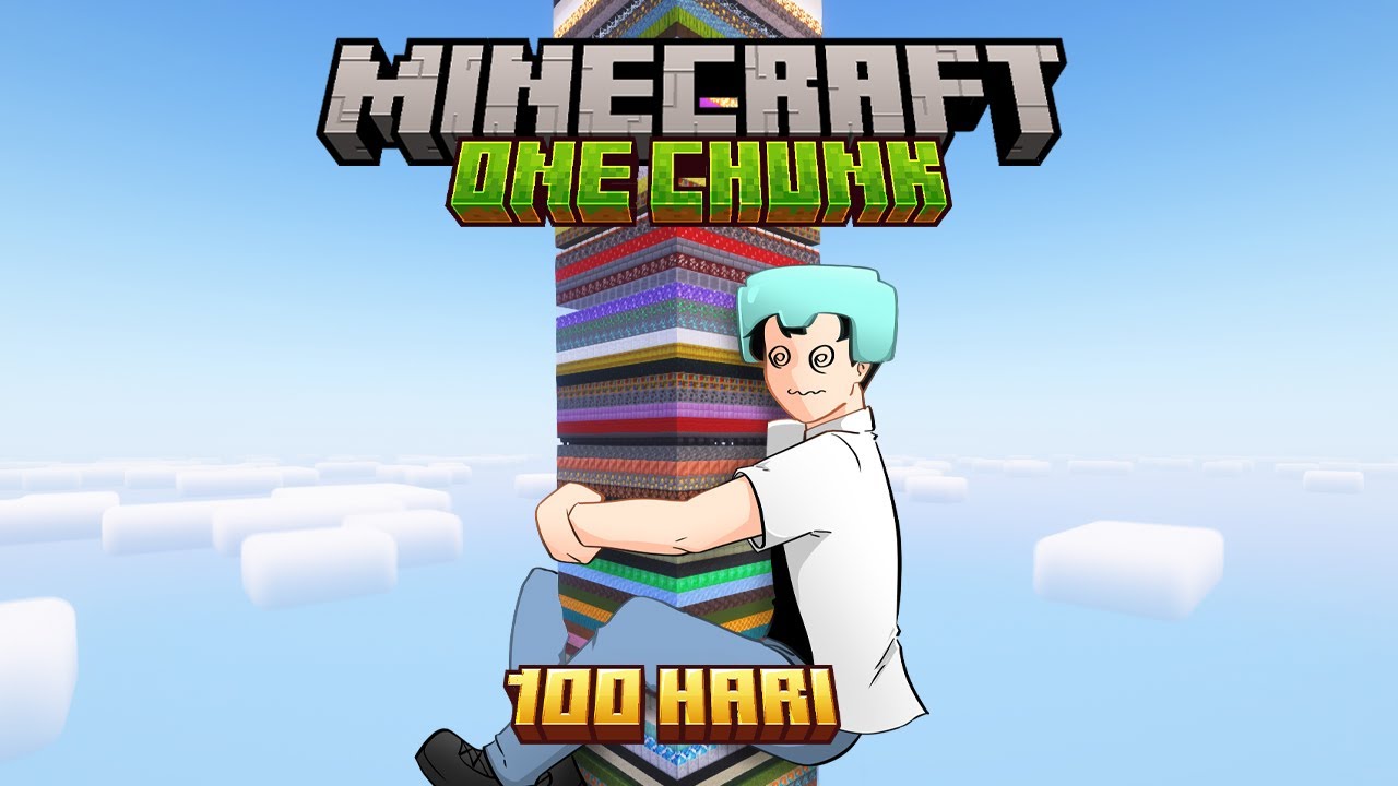 100 hari HARDCORE Tapi ONE CHUNK RANDOM LAYER  !!