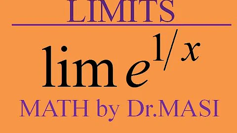 How to Find Limit e^(1/x)