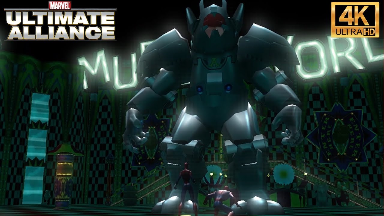 Spider-Man And Spider-Girl Fights Arcade - Marvel Ultimate Alliance (4K)