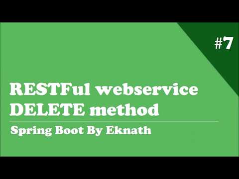 Spring Boot   7  Creating Simple RESTFul webservices for DELETE method with Spring Boot