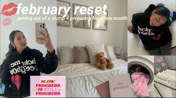 FEBRUARY RESET💌 healthy habits, productivity, cleaning & organizing *my monthly reset routine*