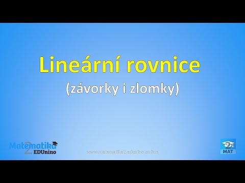 Video: Kdo vynalezl lineární rovnice?