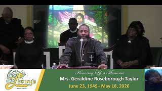 Mrs. Geraldine Taylor