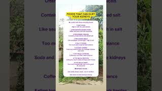 Your Kidneys Are Suffering From These Foods#didyouknow #facts #viral #shortsfeed #shorts #usa