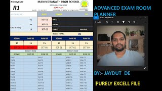 ADVANCED AUTOMATED CLASSROOM  ARRANGEMENT BY EXCELL II Advanced Exam Seating Plan in excel