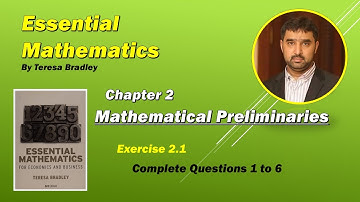 Exercise 2.1 | Complete | Essential Mathematics for Economics and Business by Teresa Bradley