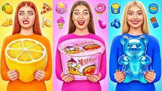 Jídlo Stejných Barev Výzvy | Vtipné Výzvy Jelly DO Challenge