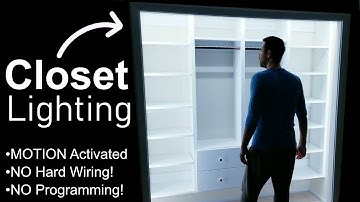 EASY Motion Activated Closet Lighting - NO PROGRAMMING! NO HARD WIRING!