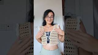 Crochet crop mesh top (^-^) tutorial is live now