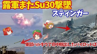 【ゆっくり解説・軍事News】露軍東部ハルキウでSu30戦闘機迎撃か！烏軍ミサイル命中でスティンガー使用何もできない？