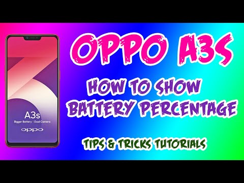 OPPO A3S TIPS U0026 TRICKS - 02 Show Battery Percentage