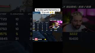 Repullze gets flamed by a 13 yr old #warzone #viral #callofduty #gaming #ps5
