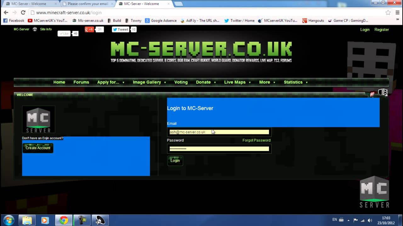 How to register your Minecraft account with our website! - YouTube