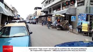 Marchés et boutiques Lomé déserts et restés fermés respectant mot d’ordre de « Togo mort »