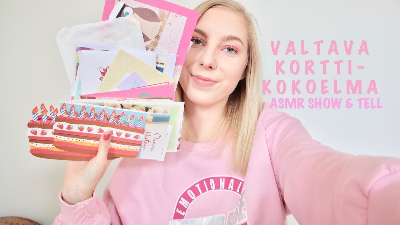 ASMR SUOMI - Korttikokoelman esittely 💌 Pitkä höpöttelyvideo