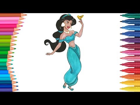 Prenses Yasemin Çizgi Film Karakteri boyama sayfası | Minik Eller Boyama Kitabı