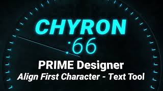 Chyron :66 - Chyron LIVE - Align First Character