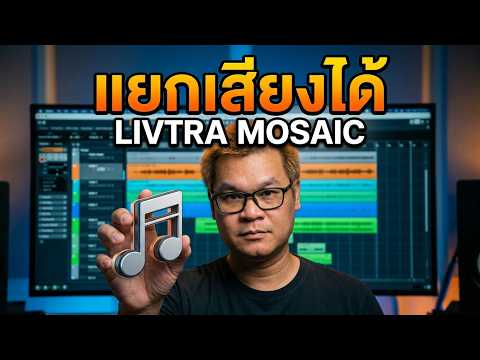LIVTRA MOSAIC Stem Separation: Extract audio tracks, supports Wav and Mp3 files