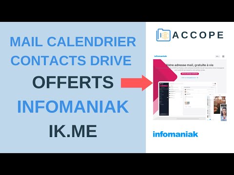 INFOMANIAK Ik.Me : Adresse MAIL gratuite et calendrier, contacts, drive … OFFERTS (France / 2021)