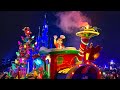 Mickey’s Dazzling Christmas Parade Nighttime Performance | Disneyland Paris | 4K 60 FPS