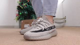 Yeezy 350 V2 Beige Black On Foot Review