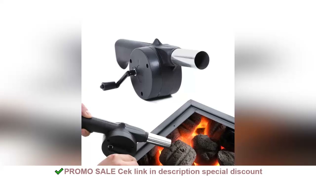 LMETJMA Hand BBQ Fan Outdoor BBQ Fan Air Blower For Barbecue Picnic Manual Crank Grill BBQ Fan Fire