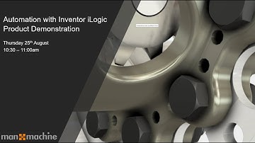 Autodesk Inventor Automation with iLogic Product Demonstration Recording
