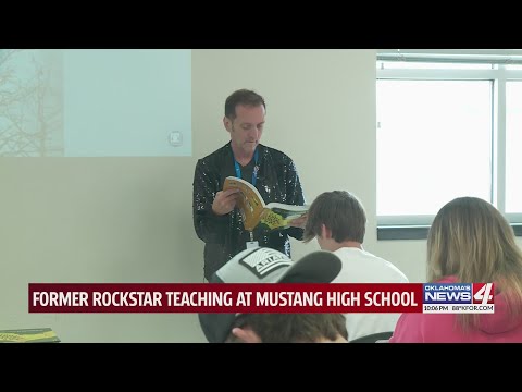 Former rock star teaching at Mustang High School