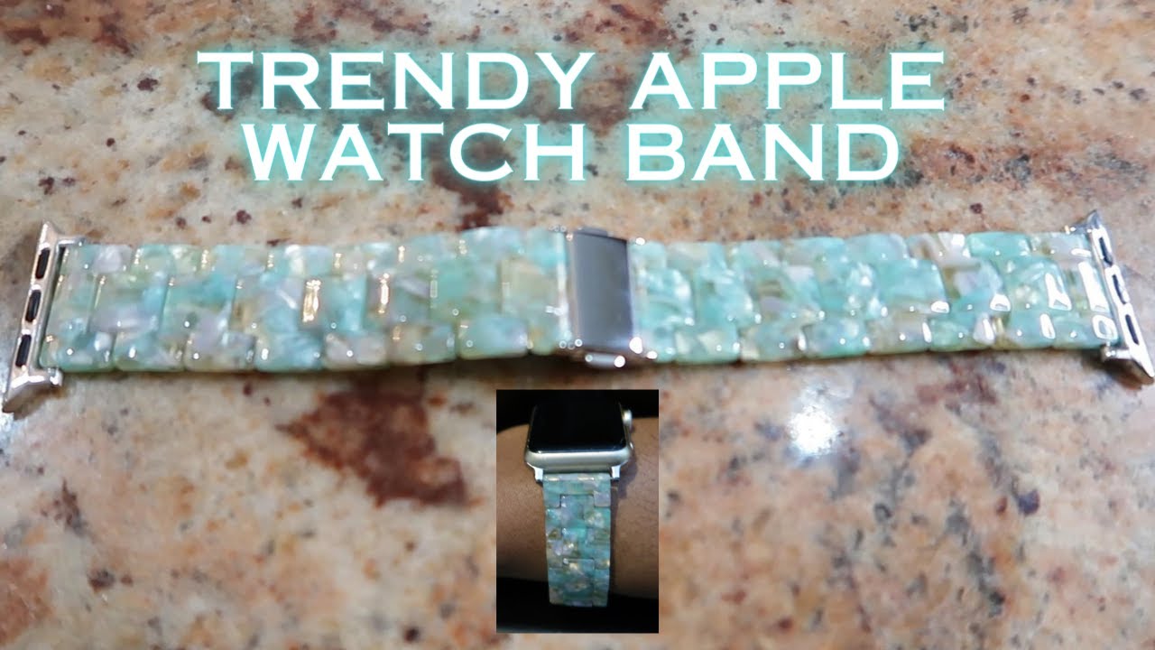 The Trendiest Apple Watch Band Green Marble Fashion Resin YouTube