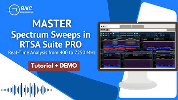 Master Spectrum Sweeps in RTSA Suite PRO | Real-Time Analysis from 400 to 7250 MHz